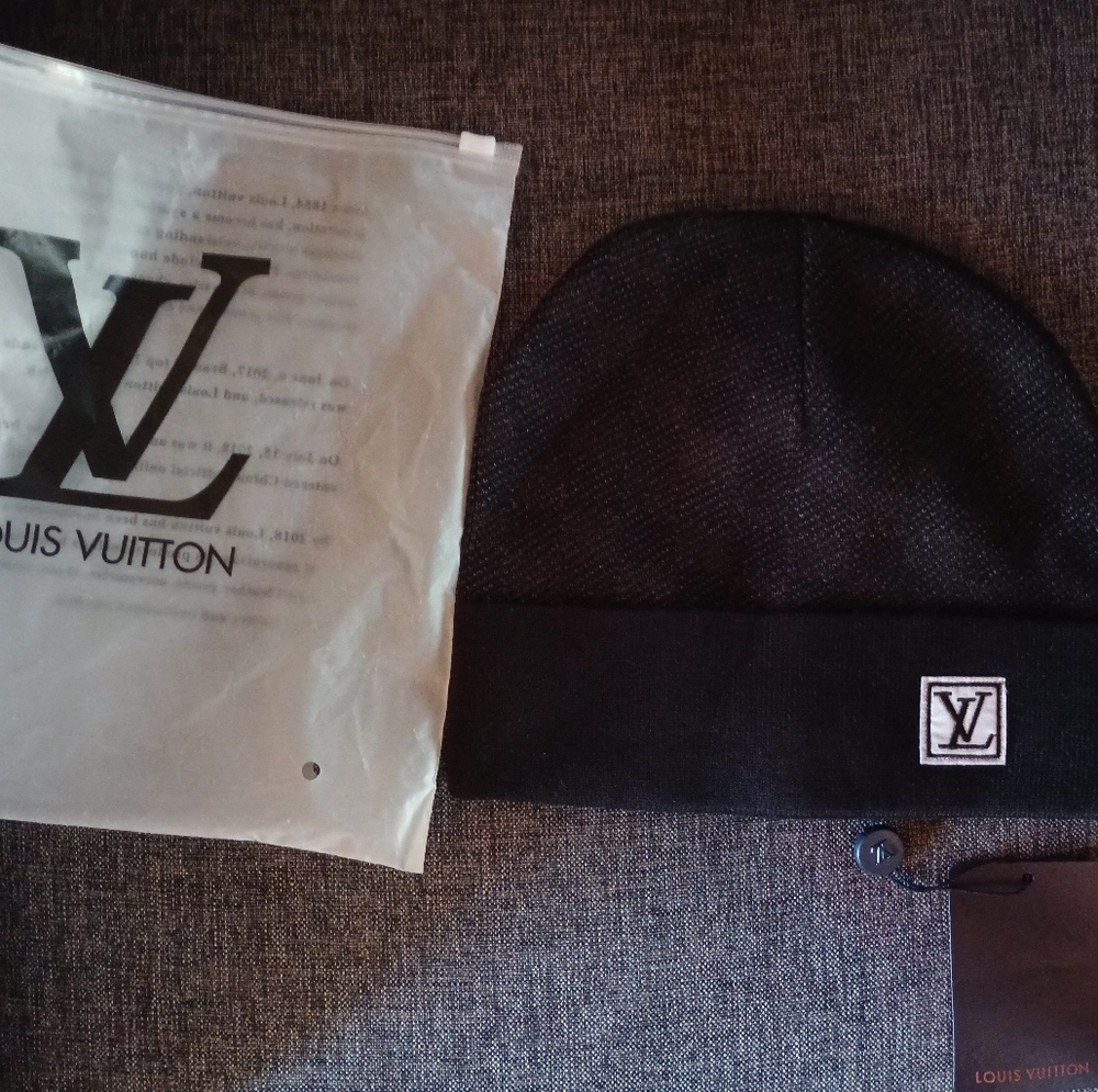 Louis Vuitton Black Beanie